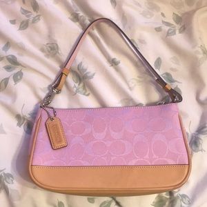 Pink real coach purse, gently used
